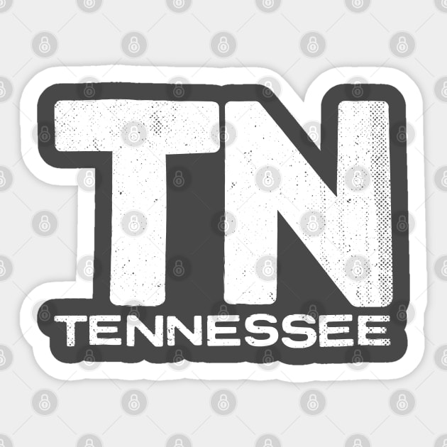 TN Tennessee Vintage State Typography Sticker by Commykaze